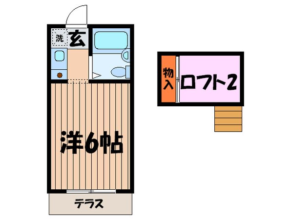 メゾンフレ－ルの物件間取画像